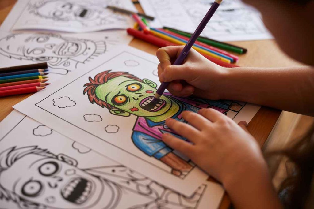 zombie coloring pages for adults