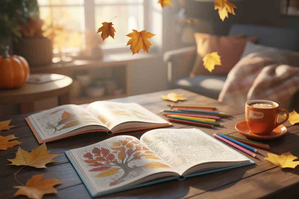 free fall coloring pages printable for adults