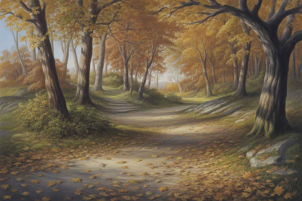 fall landscape coloring pages for adults