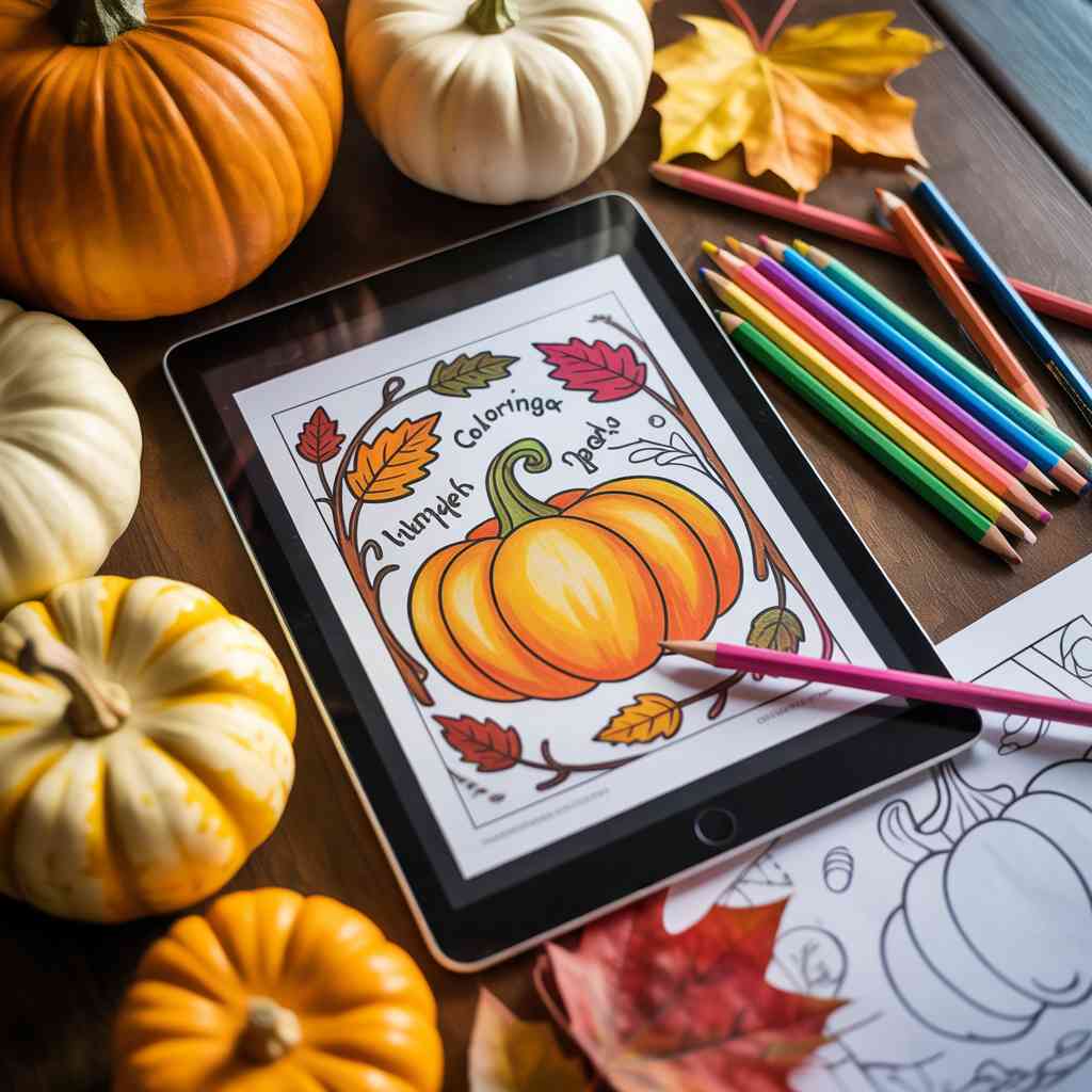 fall coloring pages free printable