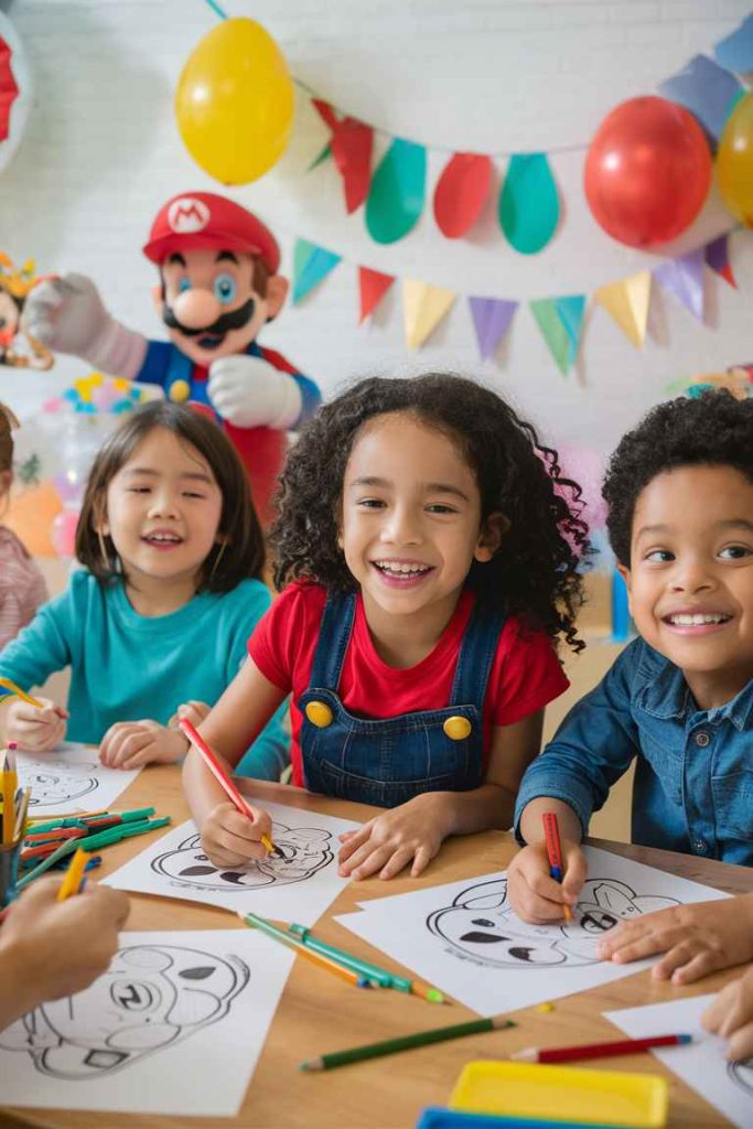 super mario coloring pages printable