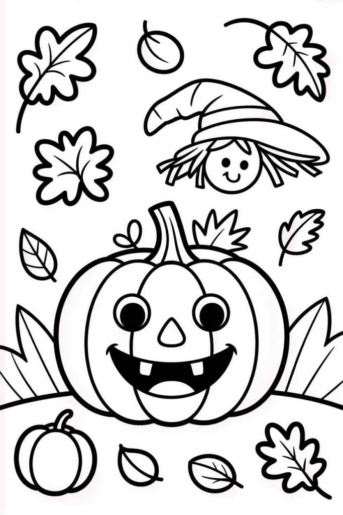 fall coloring pages for preschoolers free