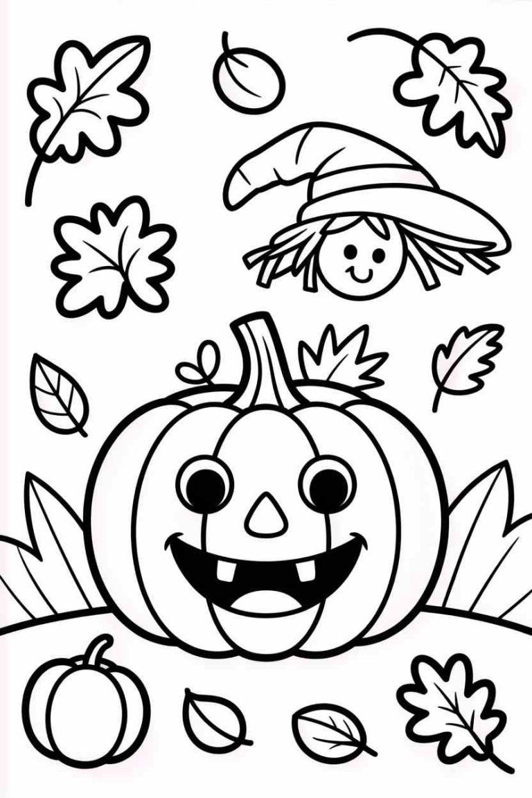 35+ Best Fall Coloring Pages Preschool Kids Will Love