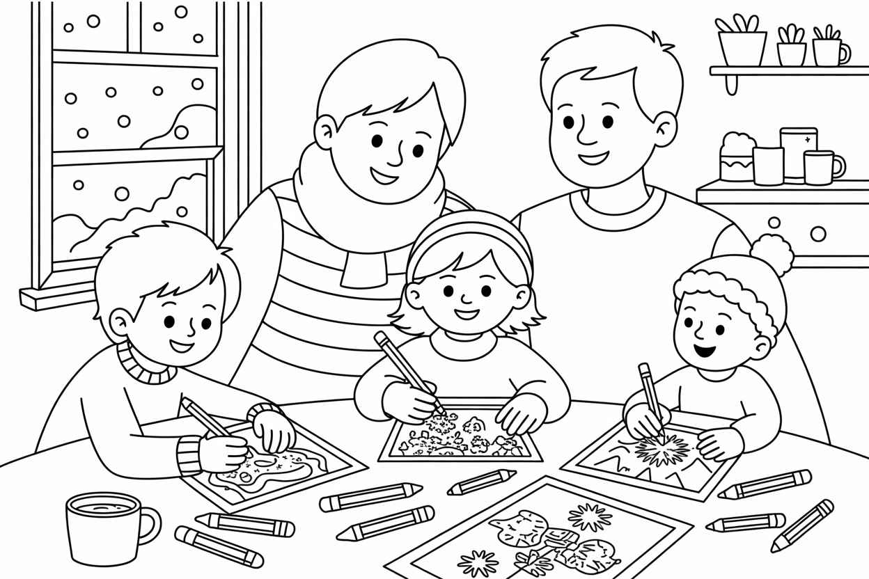 january coloring pages for kids printable