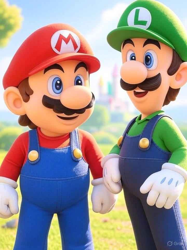 Mario and Luigi Pictures to Color