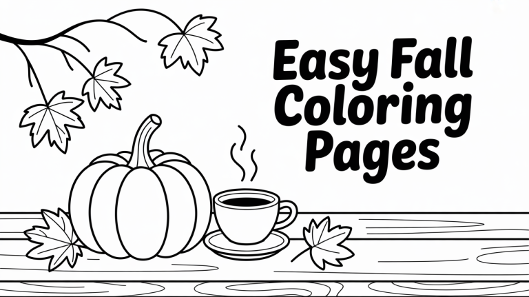 Easy Fall Coloring Pages