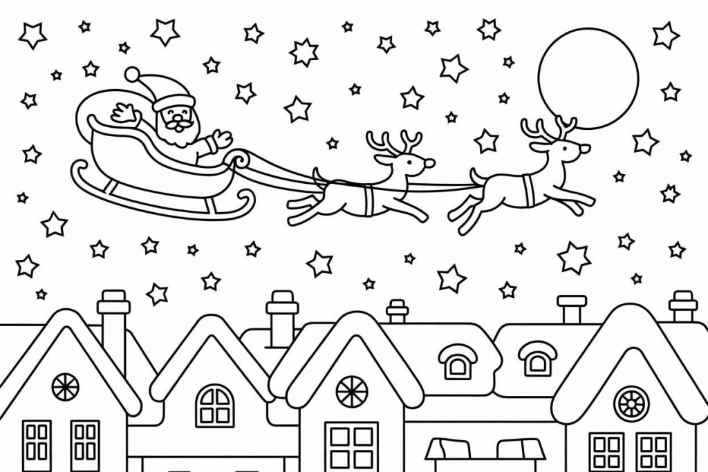 reindeer coloring pages printable