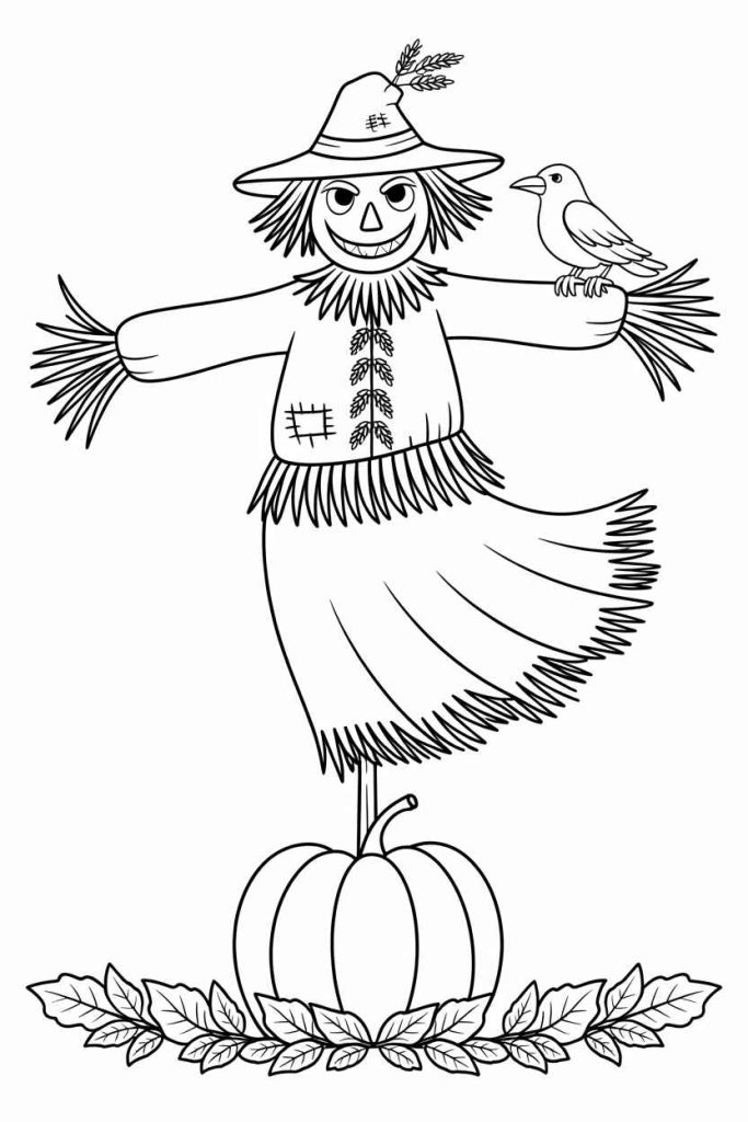 aesthetic fall coloring pages pdf