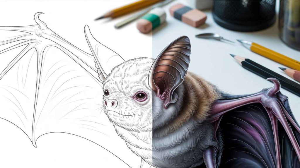 How To Draw a Bat