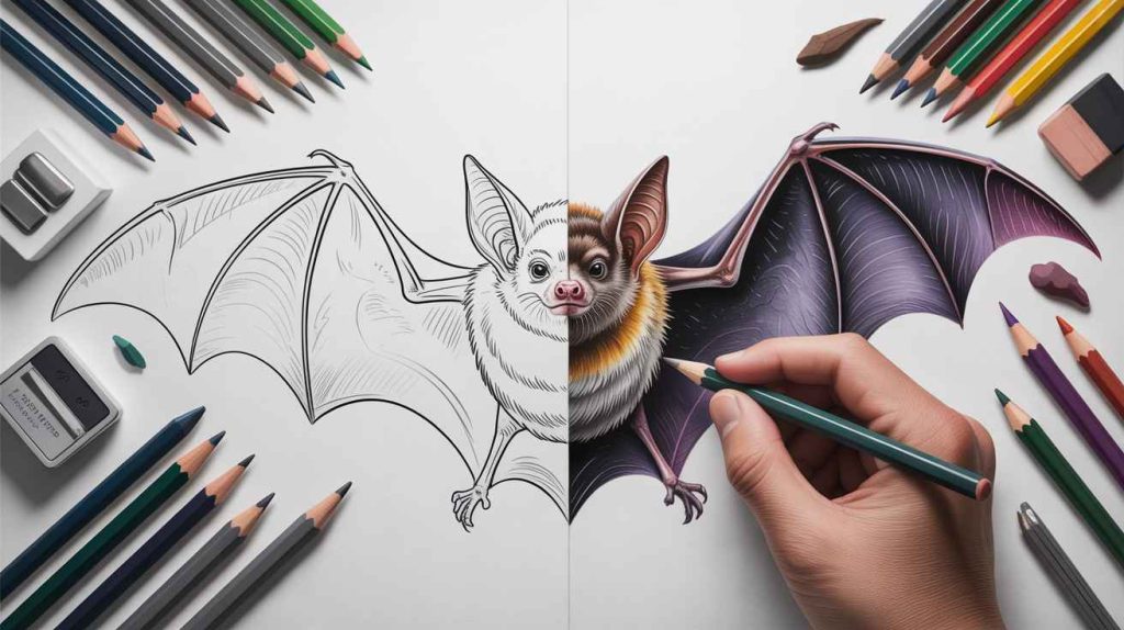 How To Draw a Bat