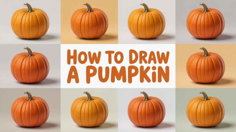 How to Draw a Pumpkin