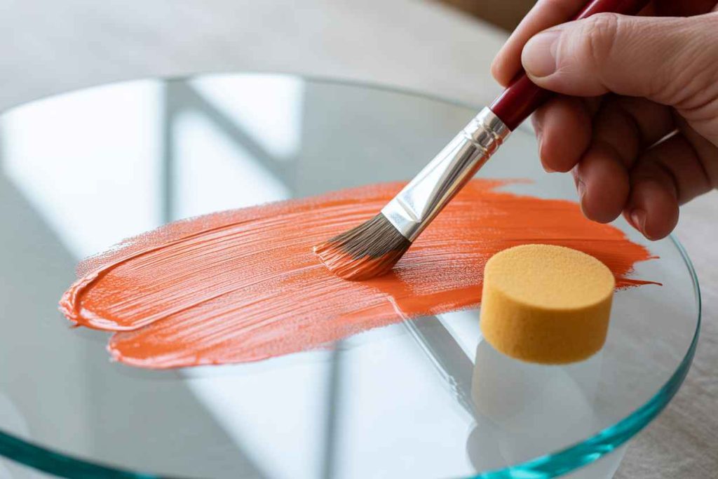 how to paint on glass vase