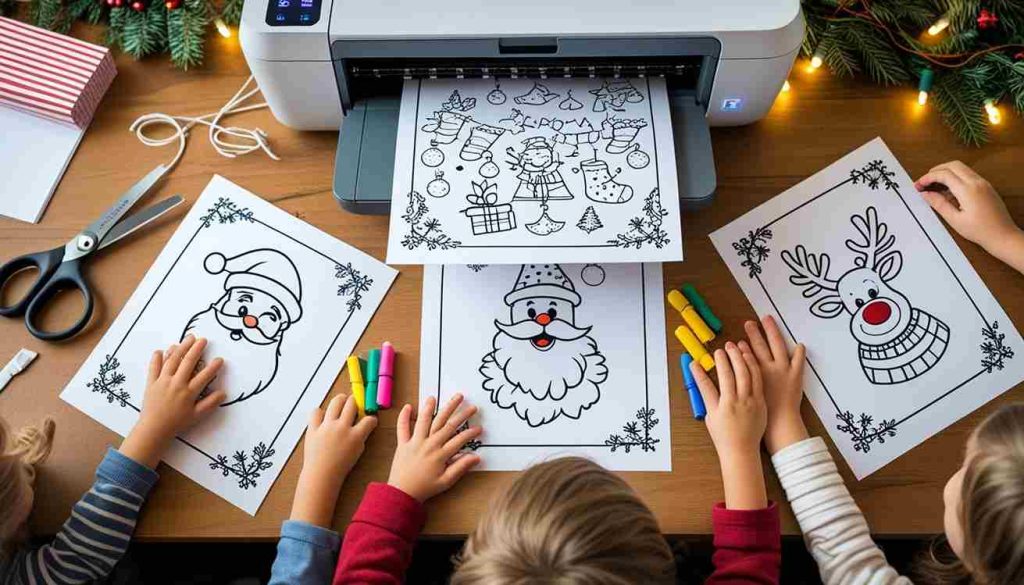 coloring pages christmas printable