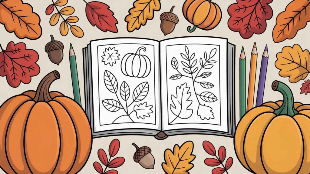 Autumn Coloring Pages for Adults