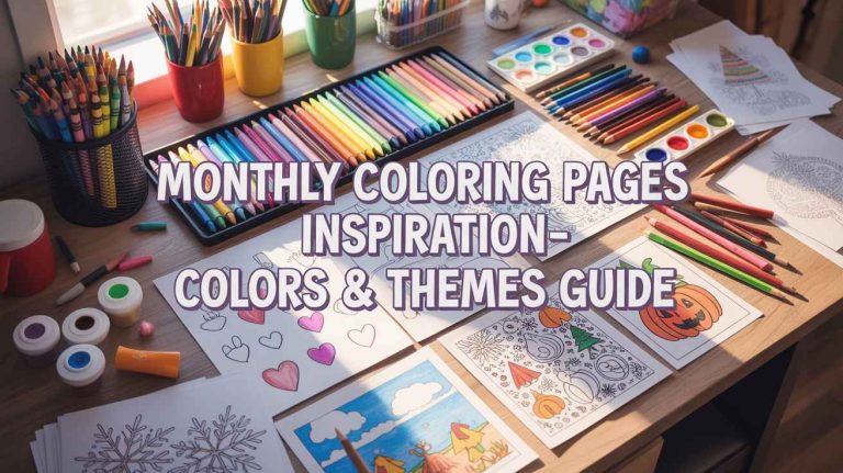 month coloring pages free printable