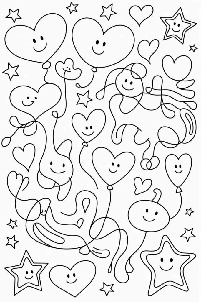 february coloring pages free printable