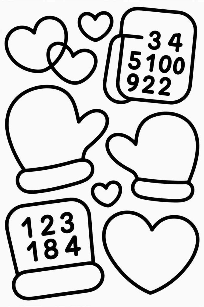 february coloring pages for kids 