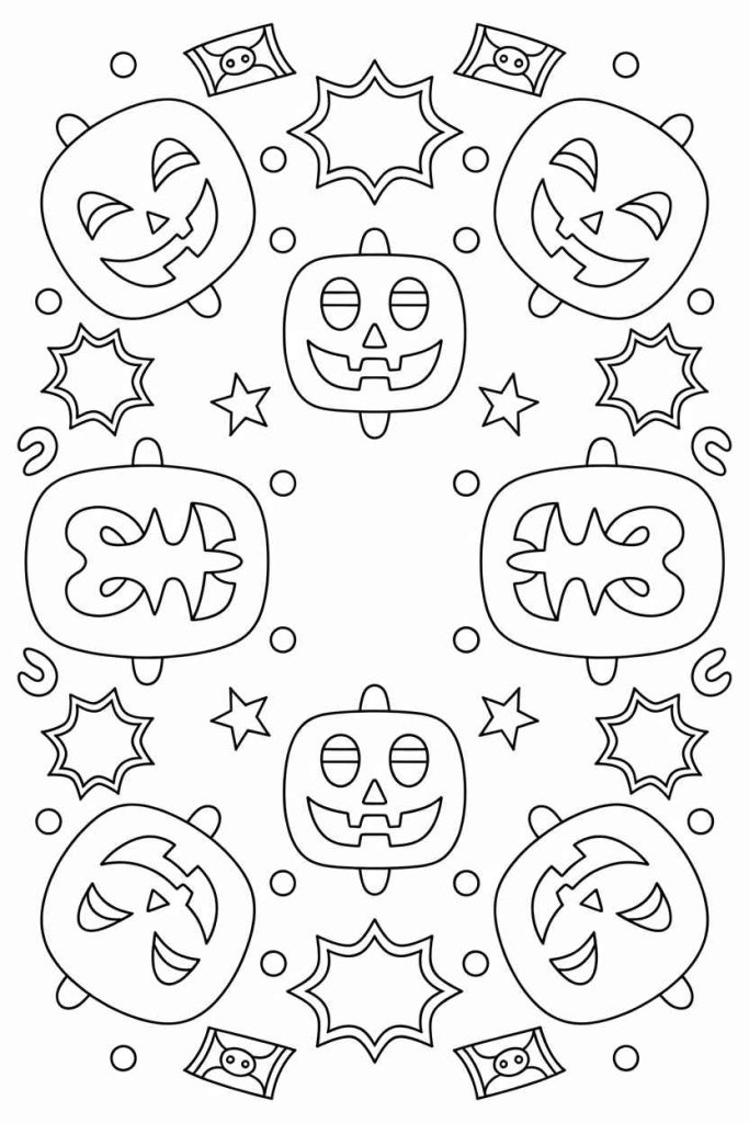 halloween mandala coloring pages for adults
