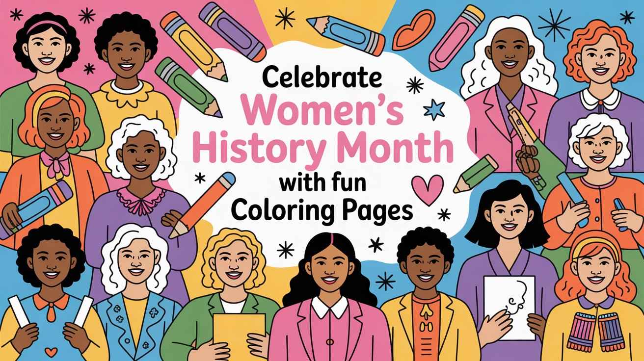 50+ Women History Month Coloring Pages (Free Printables, PDF & Fun Ideas)