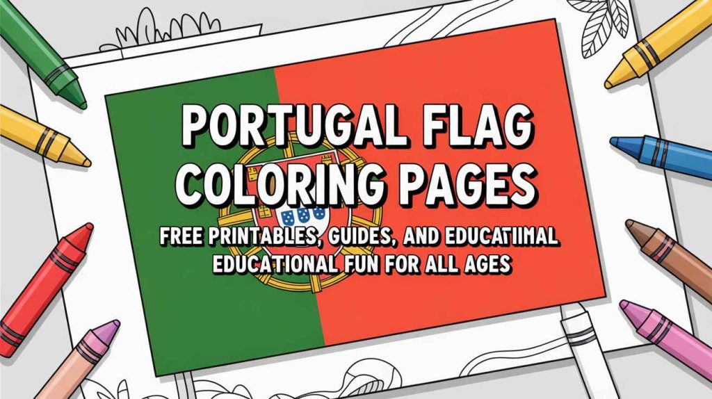 Portugal Flag Coloring Pages