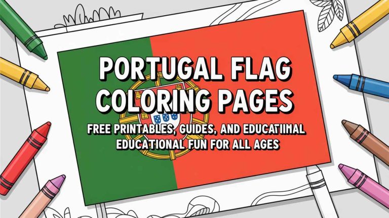 Portugal Flag Coloring Pages