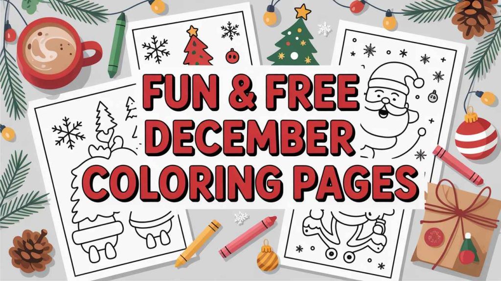 december coloring pages