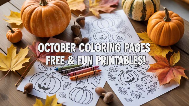 october coloring pages