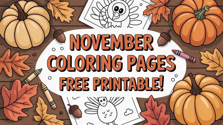 november coloring pages