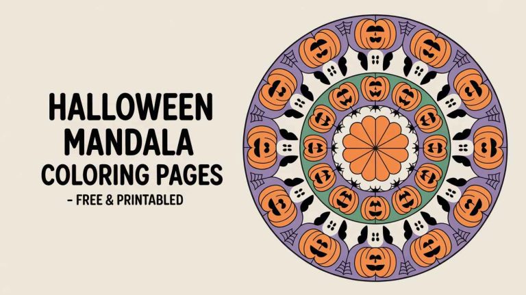 halloween mandala coloring pages