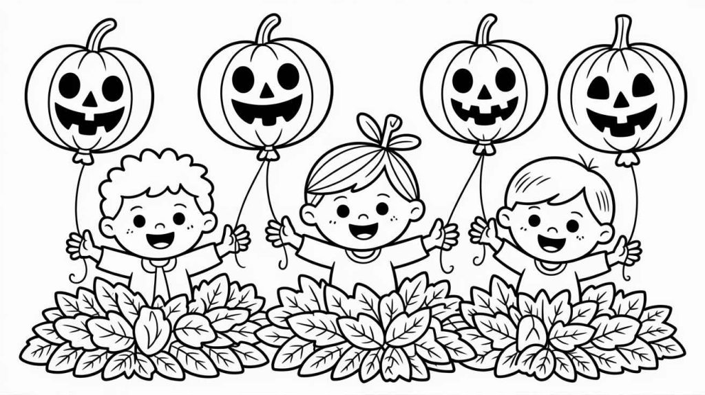 october coloring pages