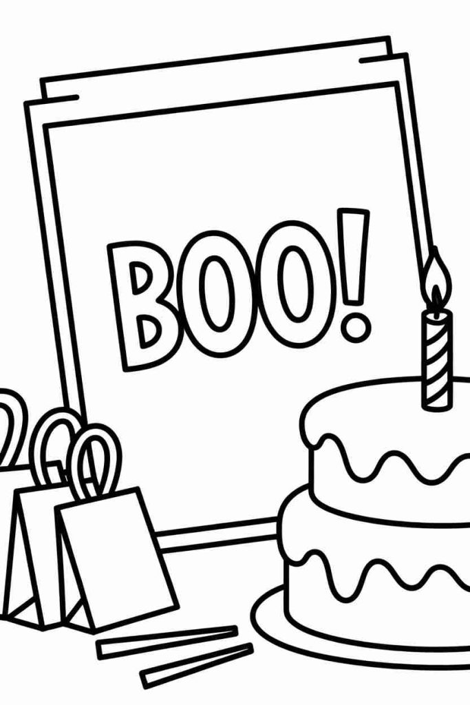 happy halloween coloring pages free For Kids