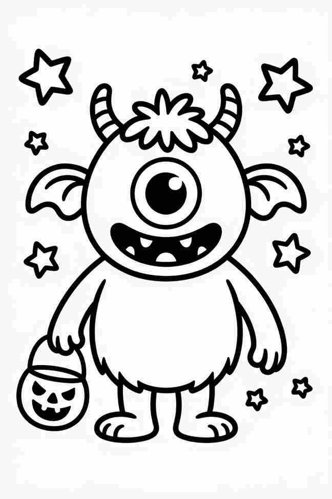 horror scary halloween coloring pages