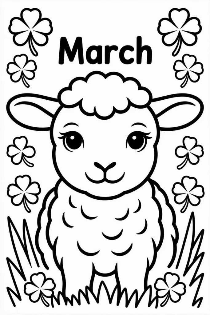 
march coloring pages for kids printable