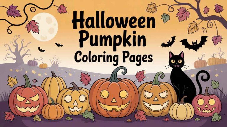 Halloween Pumpkin Coloring Pages
