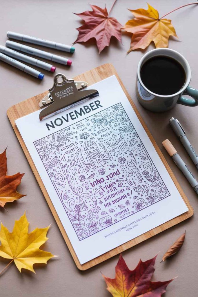 november coloring pages for adults