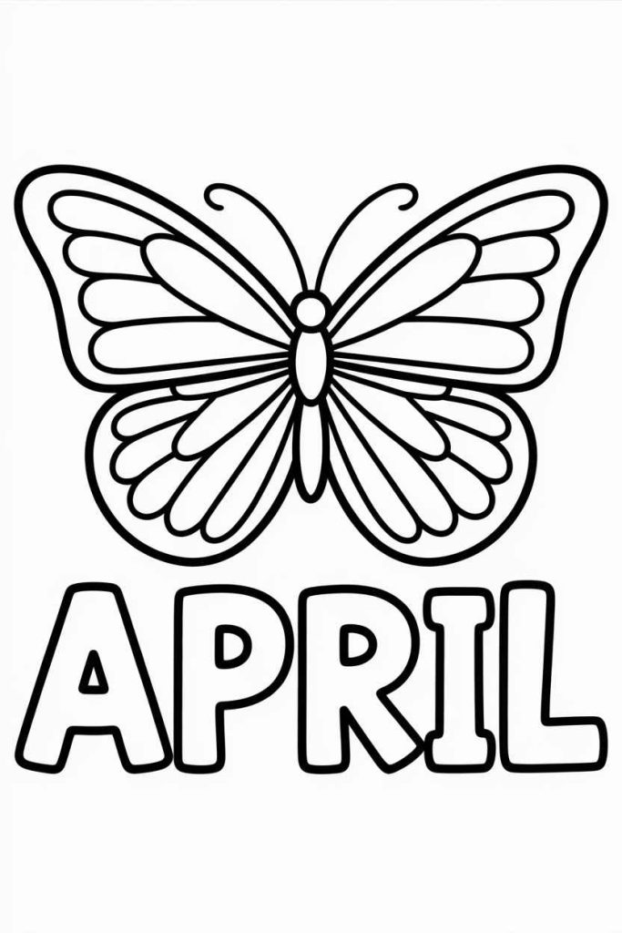 
april coloring pages to print