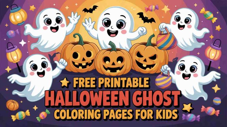 halloween ghost coloring pages