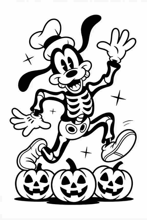 halloween disney printable coloring pages