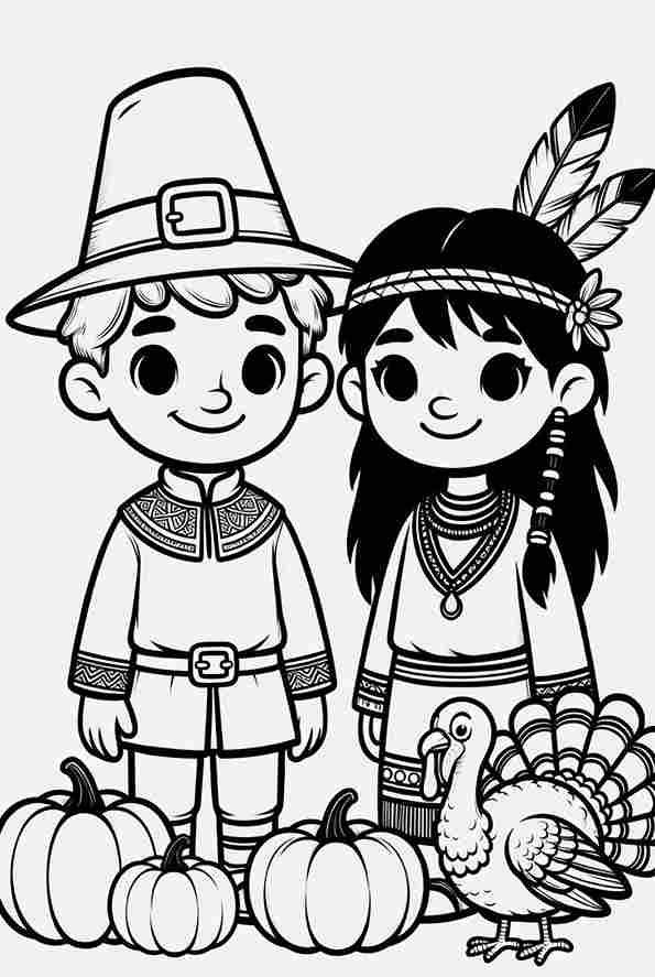 thanksgiving coloring pages for kids
