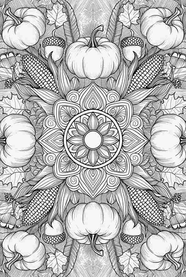 thanksgiving coloring pages for adults
