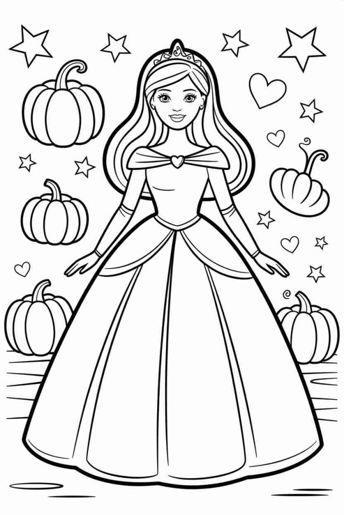 barbie halloween coloring pages pdf